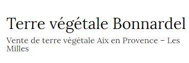 achat de terre vegetale Aix en Provence