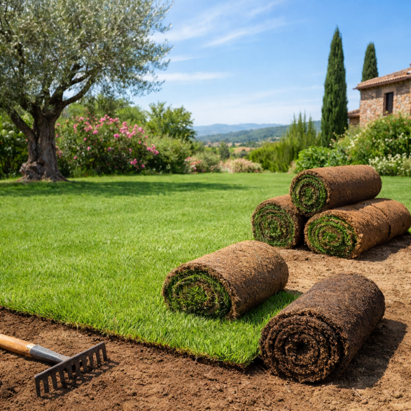 Quelle est la période idéale pour poser des rouleaux de Zoysia japonica dans le sud de la France ?